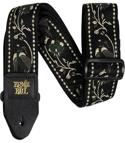 Buckle-Down Guitar Strap Maneki Neko Lucky Cats Gold Black White 2